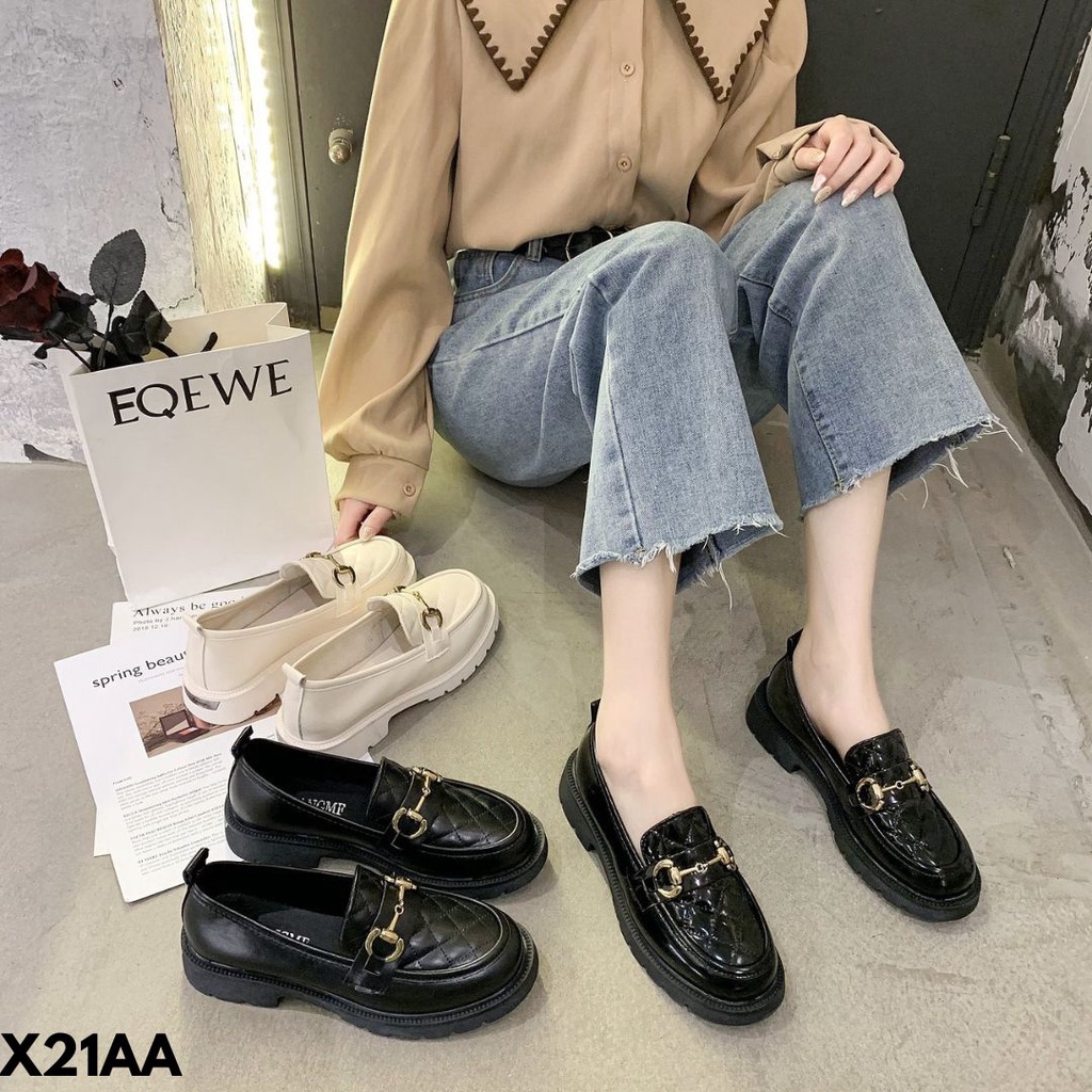 SEPATU WANITA IMPORT ALA ALA SELEBGRAM BAHAN CUAKEP PARAH KULIT SINTETIS 21AA