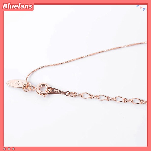 Bluelans Wedding Jewelry Set Bride Rose Gold Crystal Faux Pearl Pendant Necklace Earrings