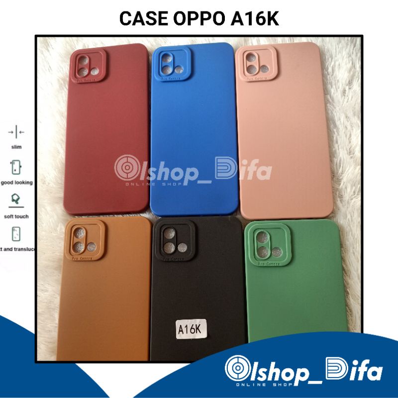CASE OPPO A16K SOFTCASE PRO CAMERA MACARON