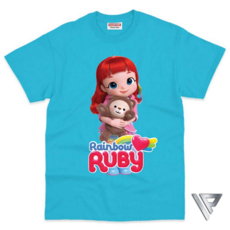 Baju Anak Rainbow Ruby Kaos Atasan Anak Rainbow Ruby Unisex Free Nama Bahan Premium
