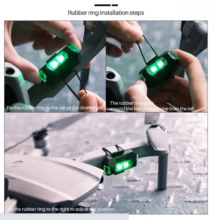 HBM Lampu LED Kedip Sepeda Motor Mobil Pesawat RGB Strobo 7 Warna USB