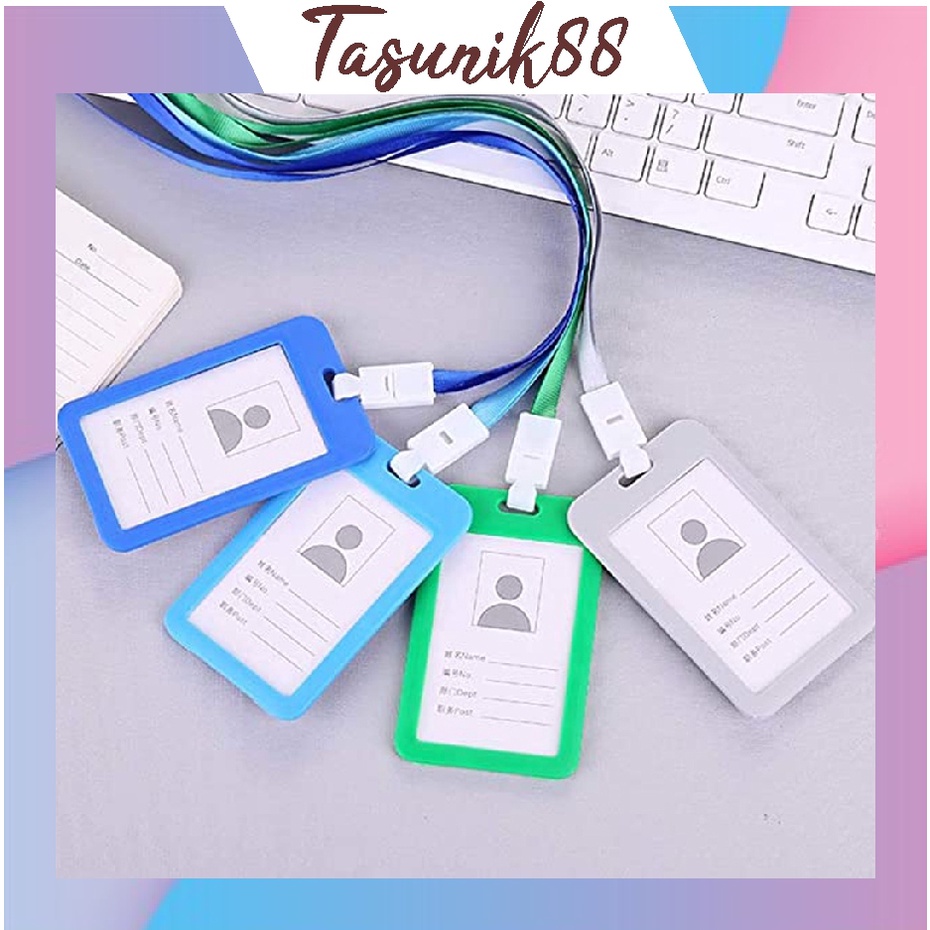 

⭐TasUnik88⭐ Name Tag ID Card Holder Gantungan Kartu Nama Atau Panitia R814