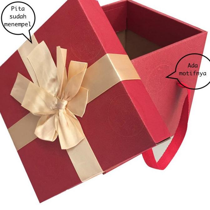 

11.11✔️kotak kado pita 21cm , box gift kado motif, kotak zakka , kotak hadiah|RA7