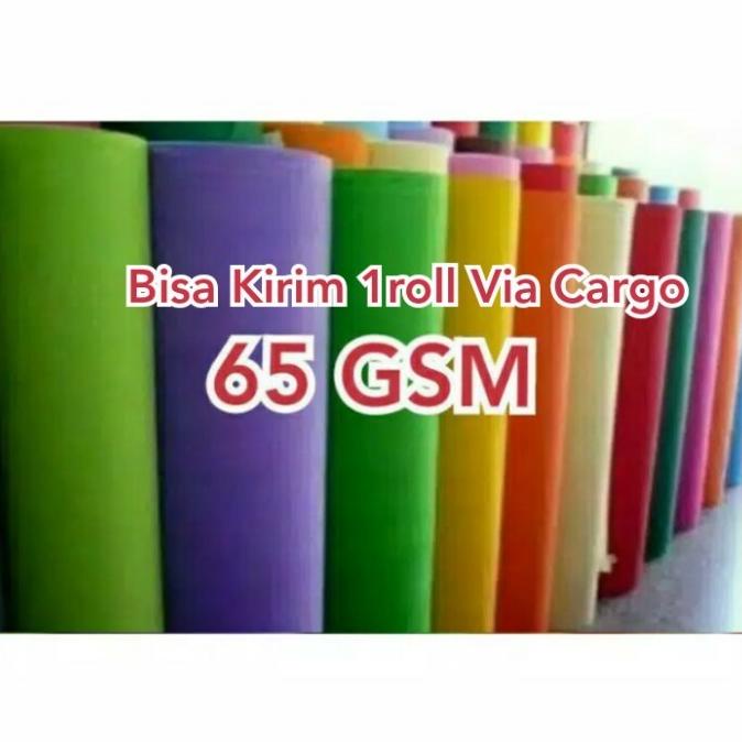 Bahan kain Spunbond Spondbon Spoundbond Pur roll 65gsm 1Roll