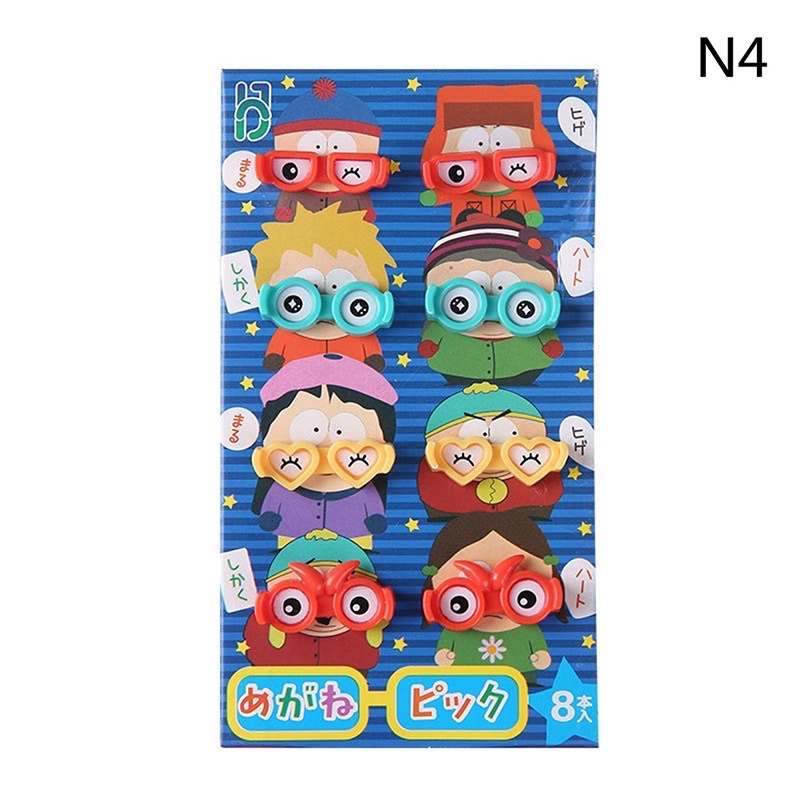 [DEASHOP] GARPU BUAH MODEL KACAMATA / DESSERT FORK EYE / GARPU ANAK / HIASAN BEKAL MAKAN ANAK / TUSUKAN BENTO BUAH / CHILDREN FRUIT FORK DECORATION DESSERT TOOTHPICKS