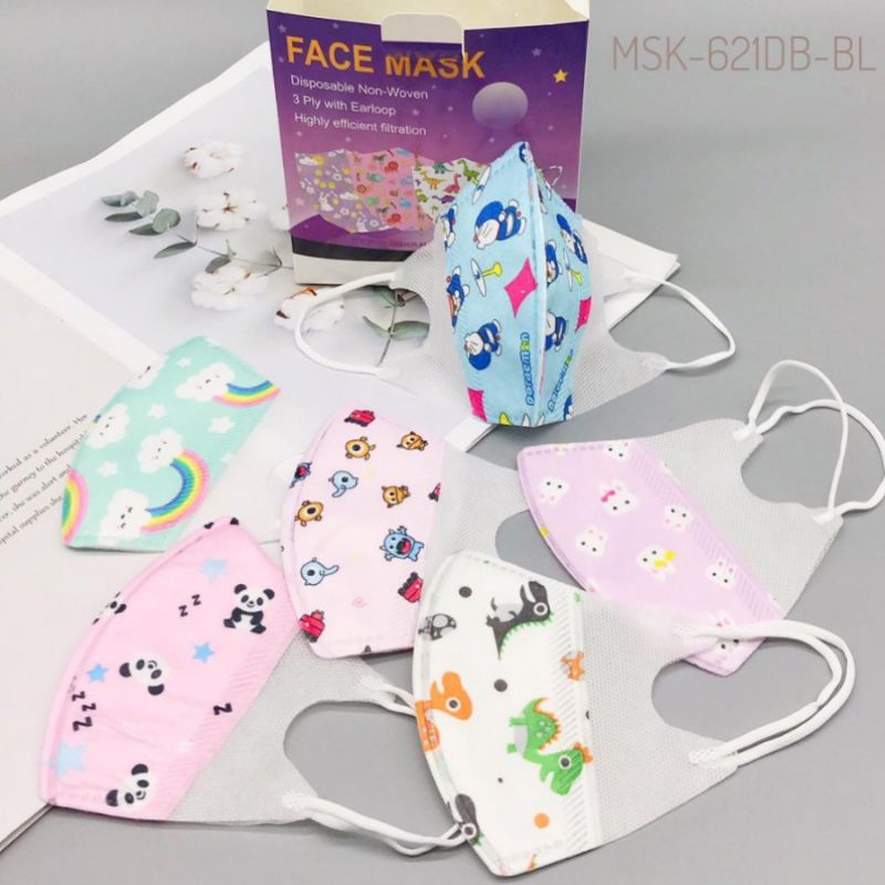 Masker Duckbill Anak Isi 50 Pcs/Masker Duckbill Karakter Anak