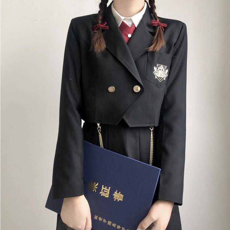 【Wetrose】 New Premium Cool JK Cosplay Costume Uniform School Suit Korean Japanese Style Student Set