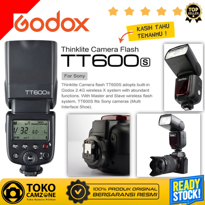 Jual Godox TT600 Camera Flash for Sony - GARANSI RESMI | Shopee Indonesia