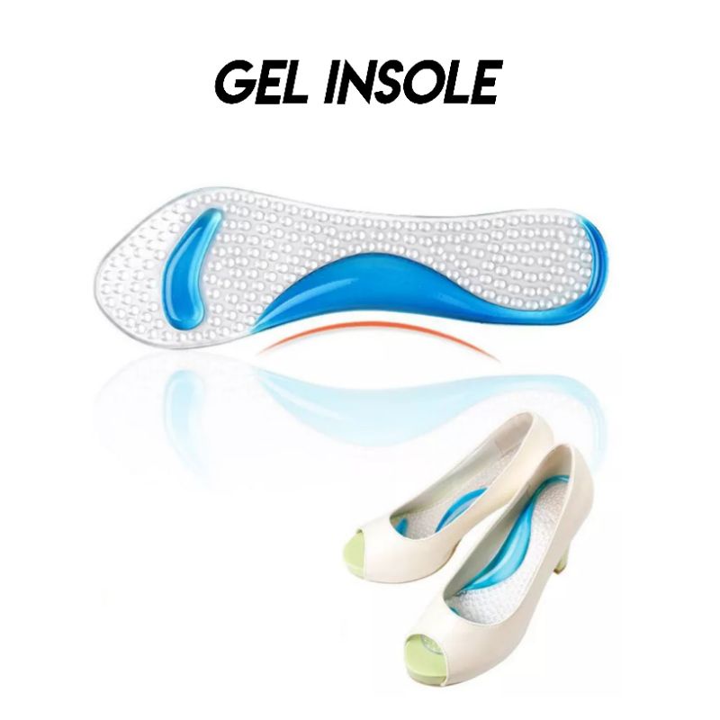 Gel Insole / Insole Gel Empuk / Shoe Pad Silicone Gel / Alas Kaki Gel / Insole Sepatu Olahraga / Ins