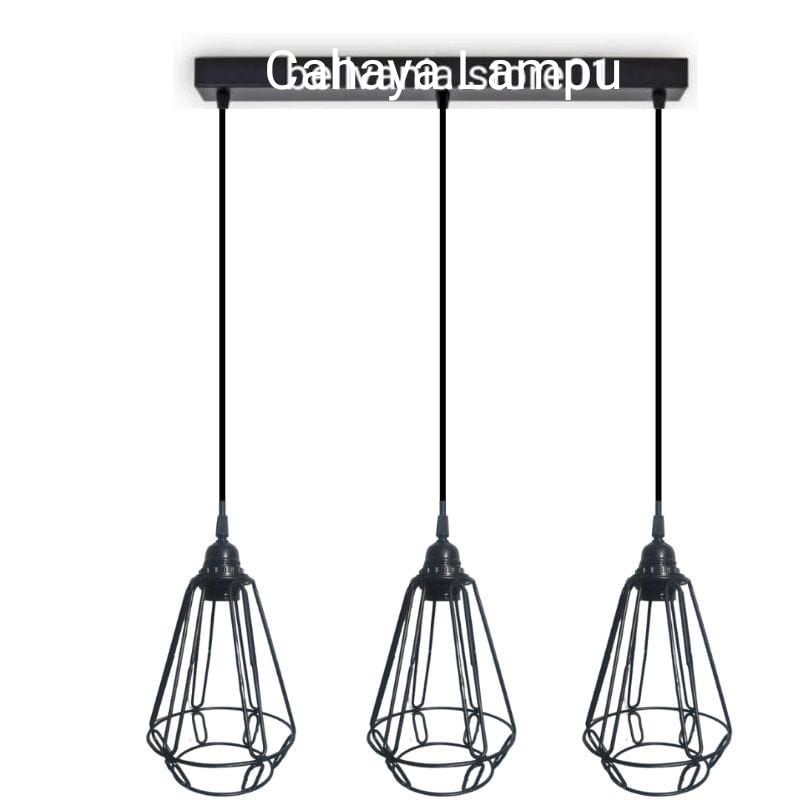 KAP DIAMOND Lampu Gantung Minimalis Hias Besi Fitting E27 Estetik Cafe Dekorasi indoor Outdoor