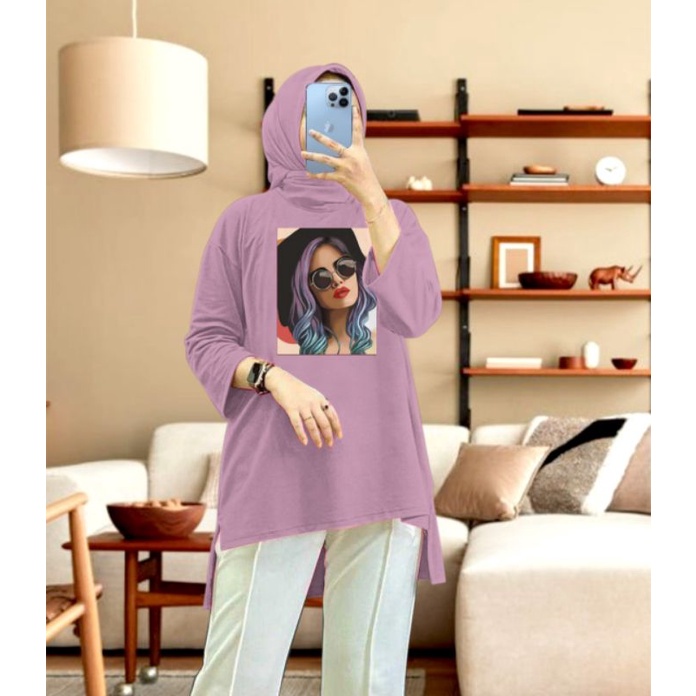 kaos tunik fashion women size L XL XXL 10