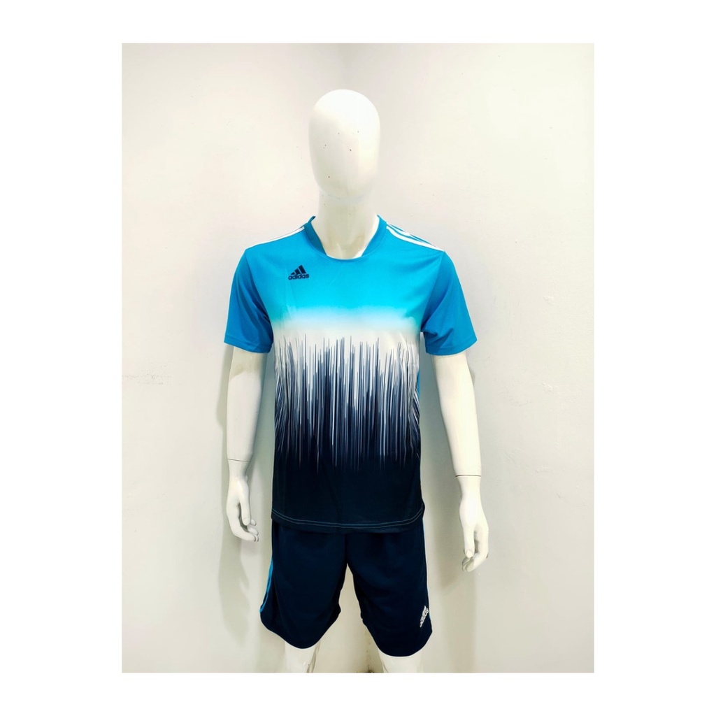 jersey futsal pria kaos sepak bola baju dan celana setelan wanita dewasa t-shirt outfit seragam jarsey kostum olahraga pakaian apparel print sport jersy soccer casual jersi suit AD170 turqis