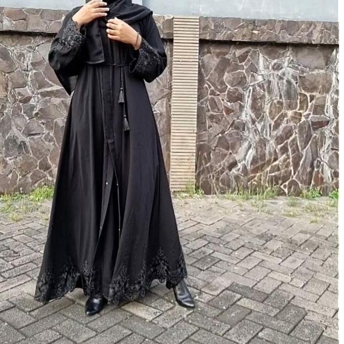 Baju Gamis Wanita Cewek Remaja Dress  Premium  Busui Abaya Fashion Muslim Kekinian Dubai 385 ◦ MZ.18