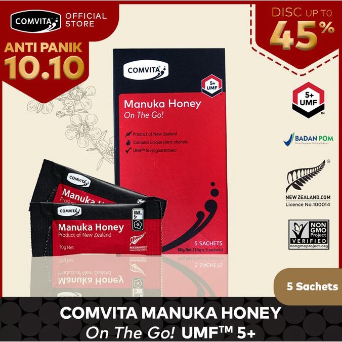 

[COD] Comvita Manuka Honey On The Go! UMF 5+ 5 Sachet [COD]