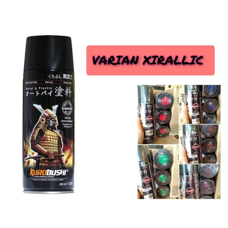pilok pilox cat semprot samurai varian xirallic x944 x-red xirallic green x922 xirallic brown x911 x