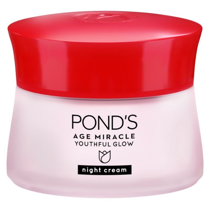 Ponds Age Miracle Night Cream 10gr-moisturizer Anti  Aging+ Glowing With