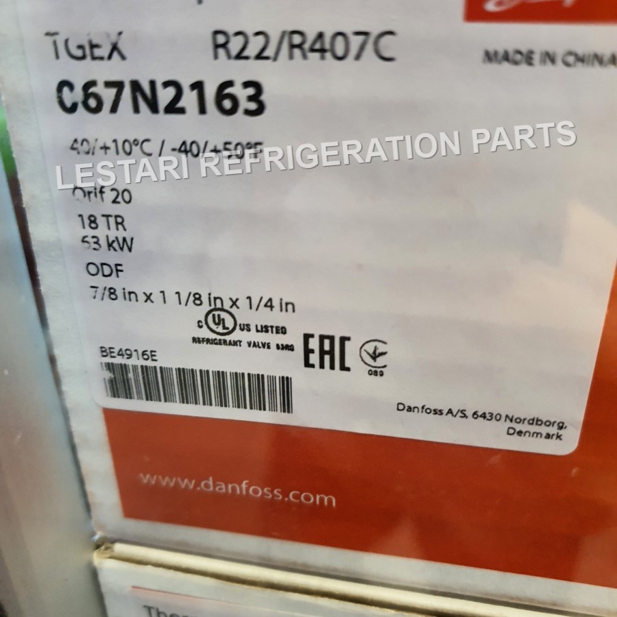 Danfoss Expansion valve TGEX 18TR