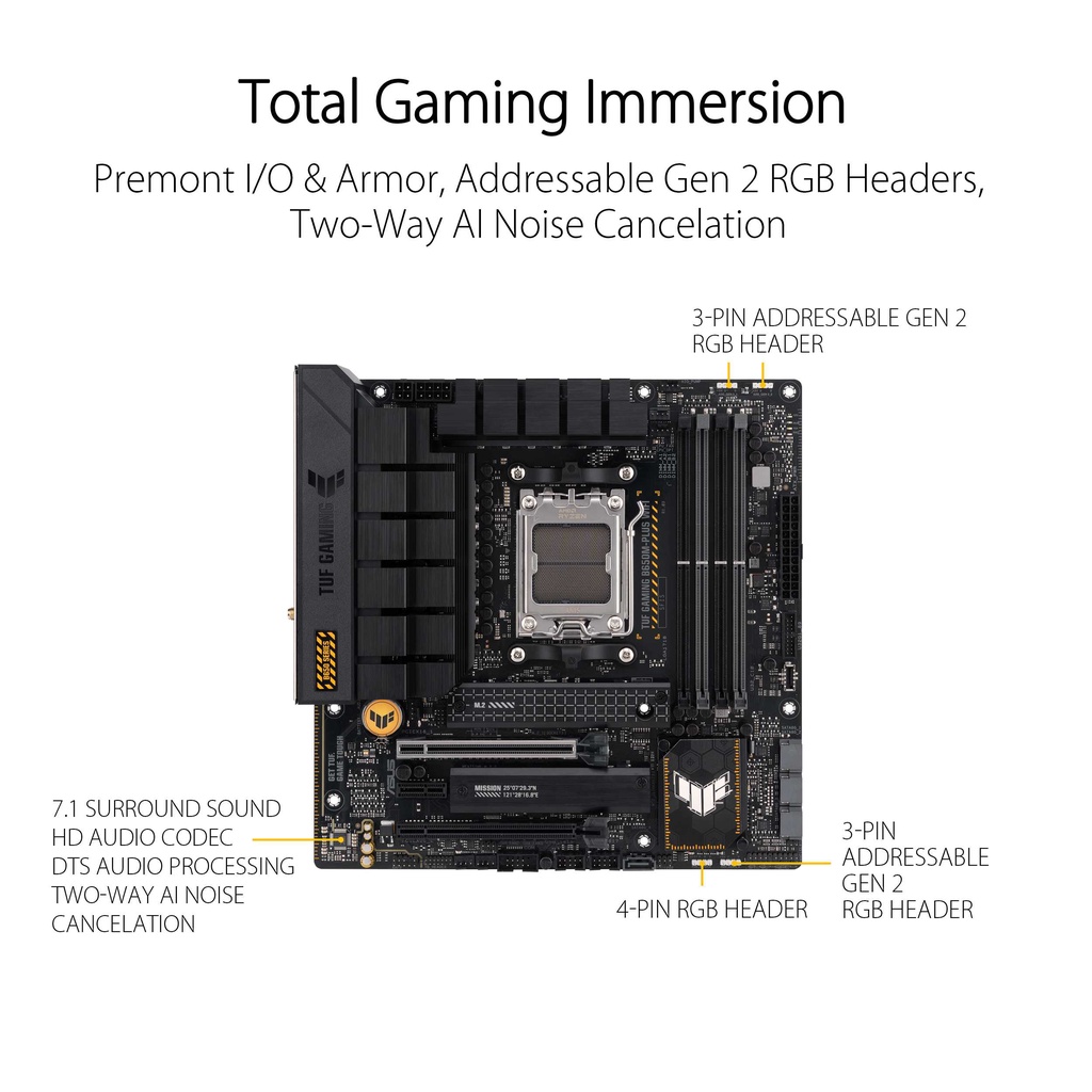 ASUS TUF GAMING B650M-PLUS WIFI DDR5 | Motherboard AMD AM5 B650 MATX