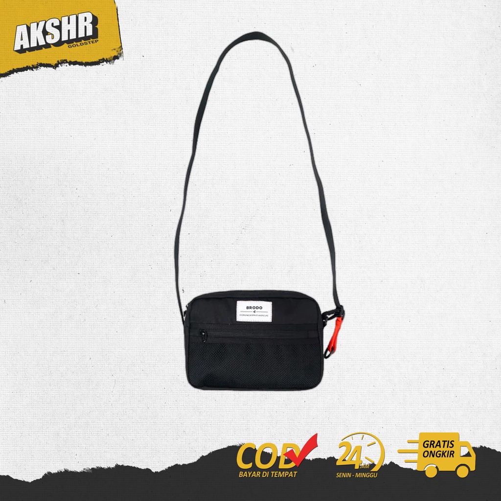 Tas Selempang Sling Bag BRODO Terrace Sling Bag Black - Original Essentials BRODO