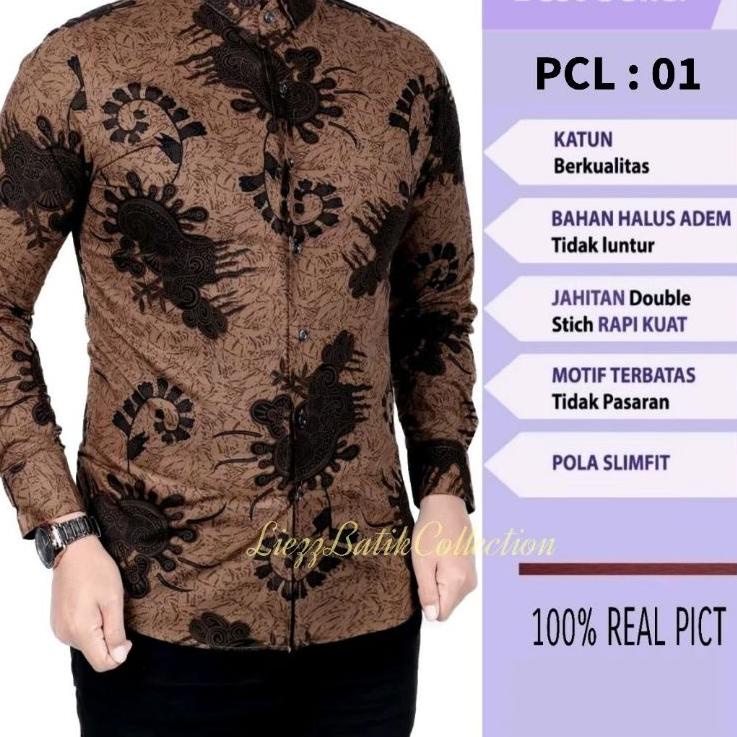 Masih fresh--Batik pria slimfit modern colin dion asli