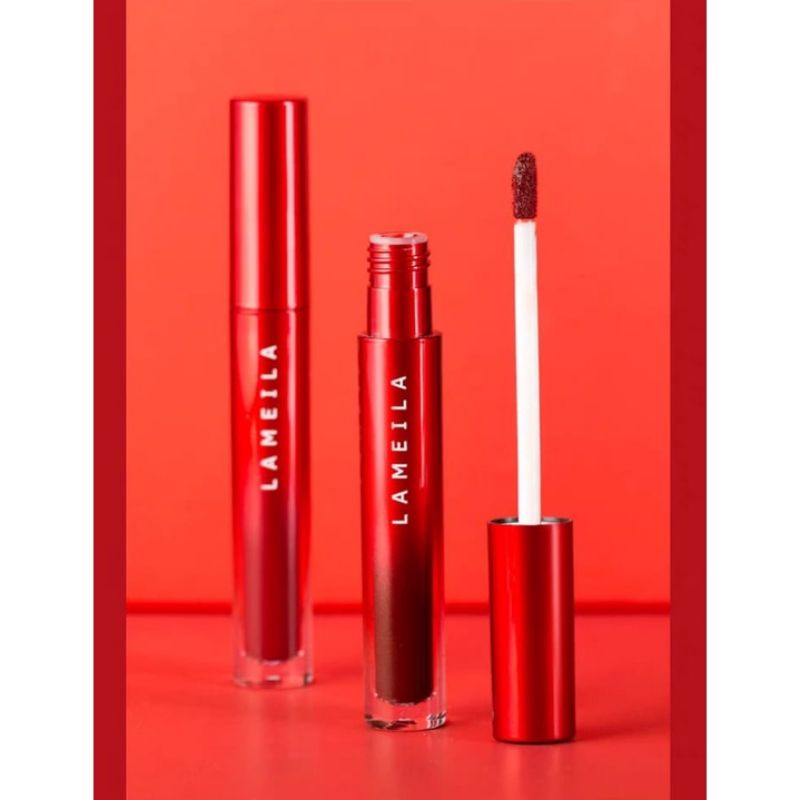 Lameila Lipstik Wanita Matte Just Red Edition