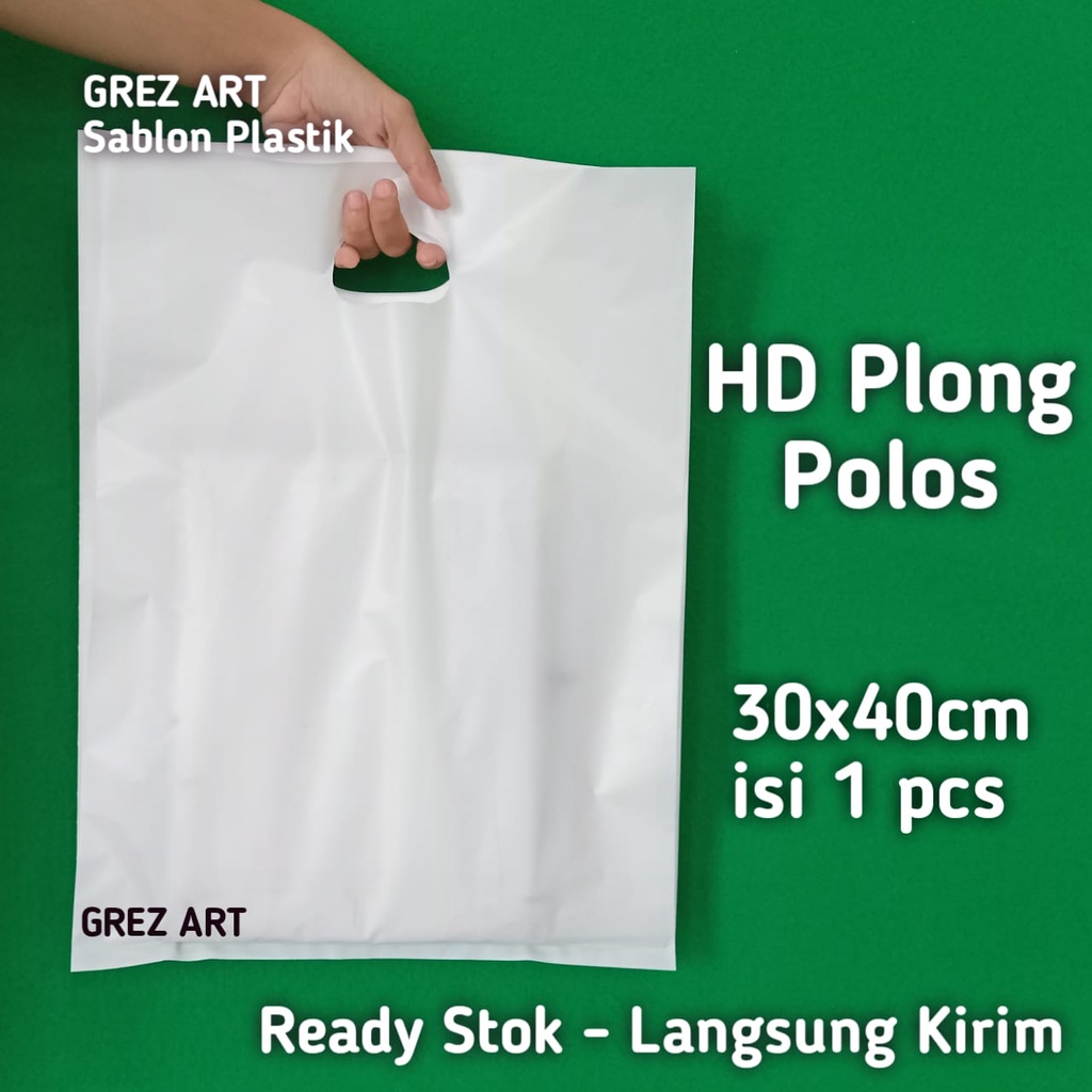 Plastik Plong HD Polos 30x40 (per pcs) Tebal / Plastik Olshop Pond