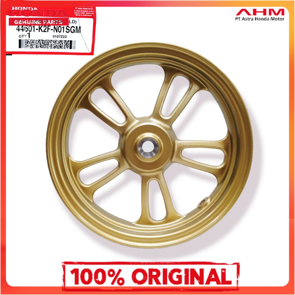 *Ori Ahm  Velg Racing Depan Gold - Scoopy eSP K2F 44601-K2F-N01SGM 44601K2FN01SGM Terjamin asli 100%