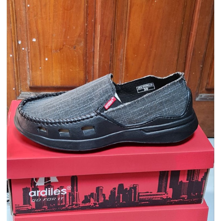 Ardiles kenwood original sepatu Slip on pria anti air nyaman dipakai