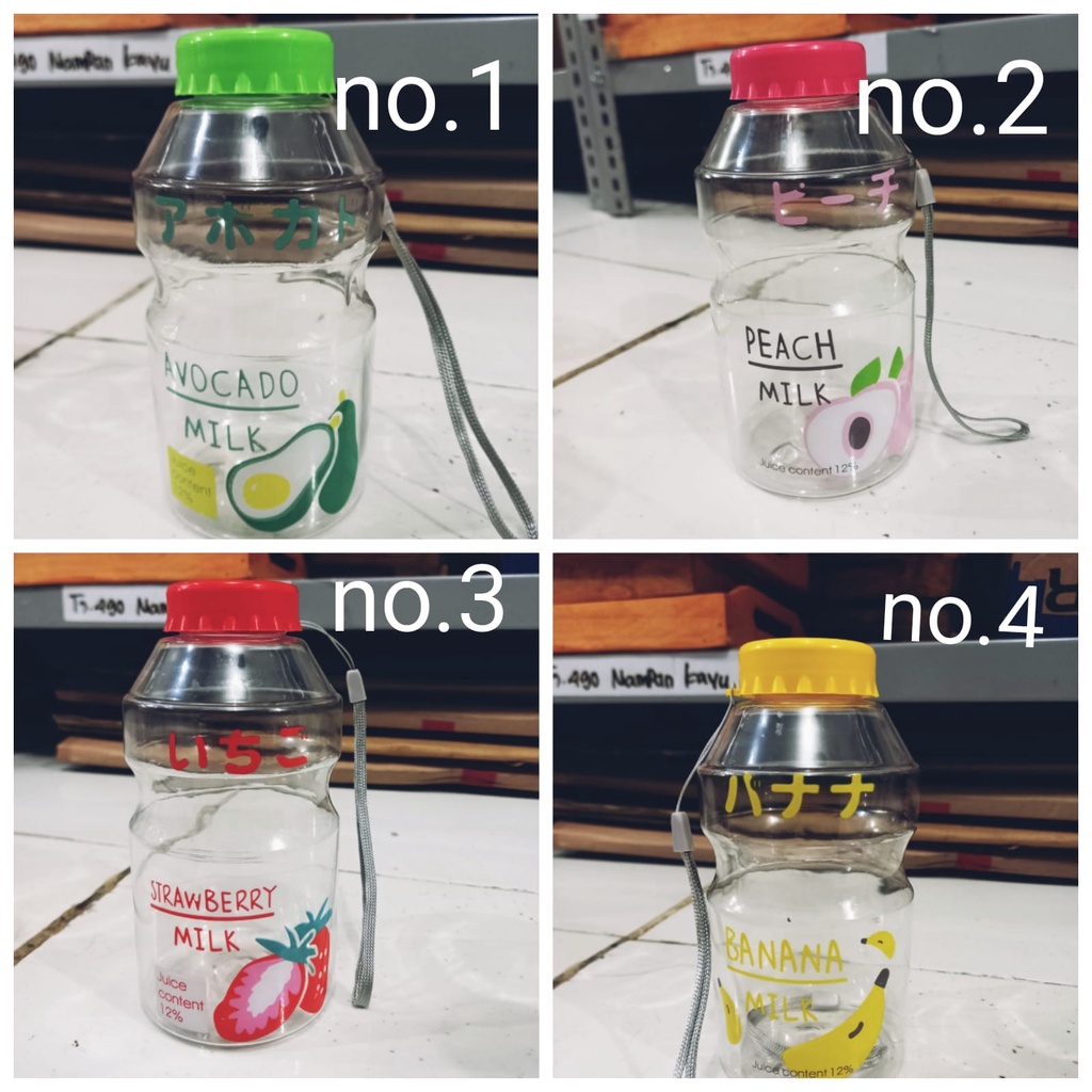 TJ-520 BOTOL MINUM MODEL YAKULT UNIK LUCU ALA KOREA 480ML