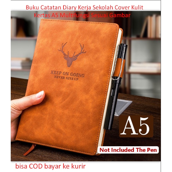 

Buku Catatan Diary Kerja Sekolah Cover Kulit Kertas A5 Multifungsi Sesuai Gambar