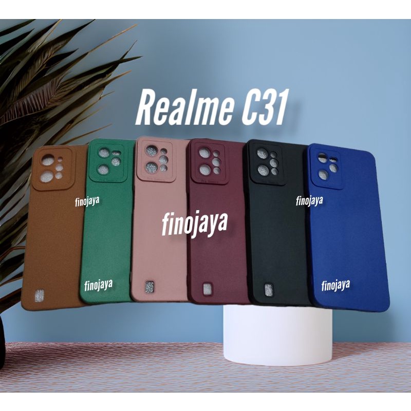 Case Macaron Realme C31 Silikon Casing Selicon Pelindung Pro Camera