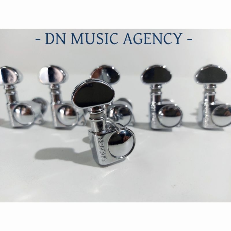 dryer grover 305 / 406 rotomatics original tuning machine gitar akustik / elektirk sejajar 6inline / 3R 3L