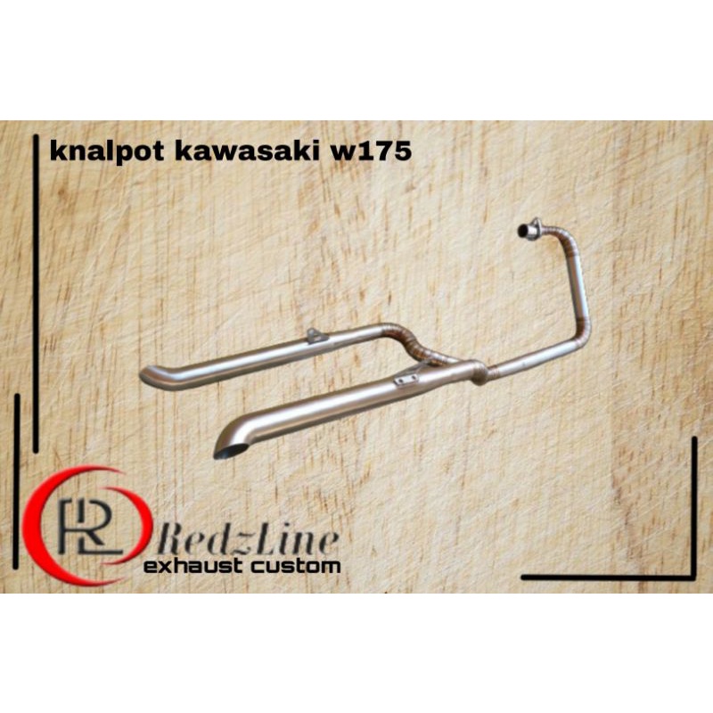 Knalpot kawasaki w175se kanan kiri freeflow