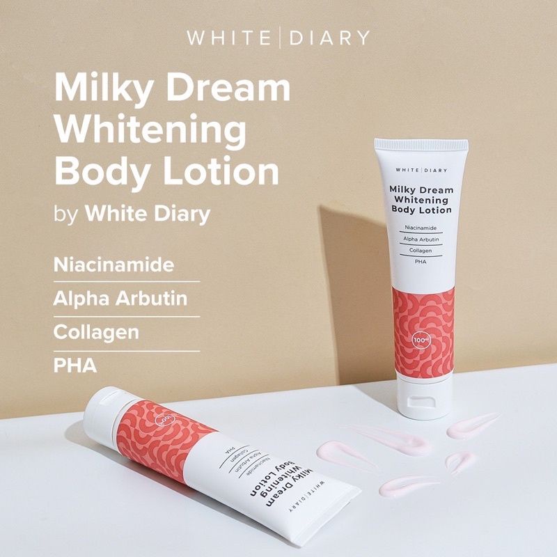 WHITE DIARY- MILK DREAM WHITENING BODY LOTION PEMUTIH