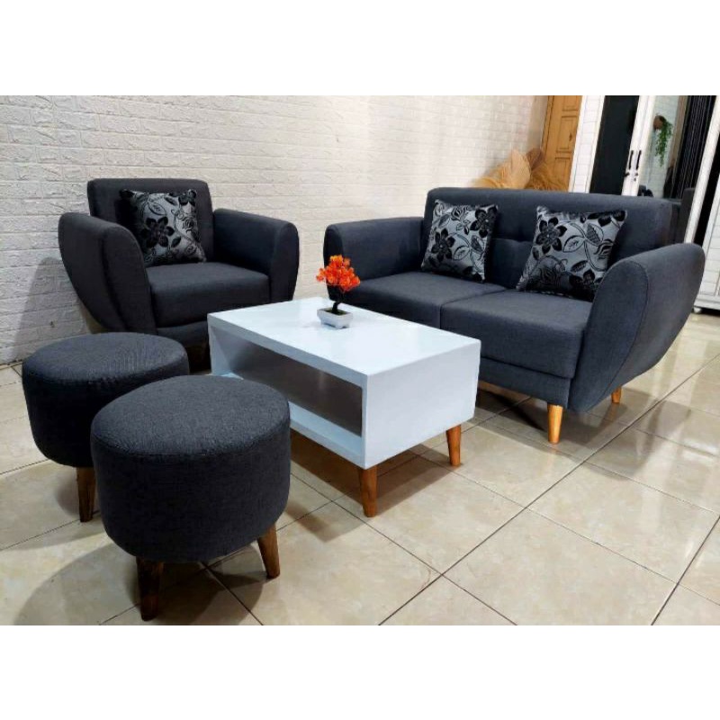 SOFA RETRO 21 / SOFA MODERN / SET SOFA MINIMALIS / STOOL