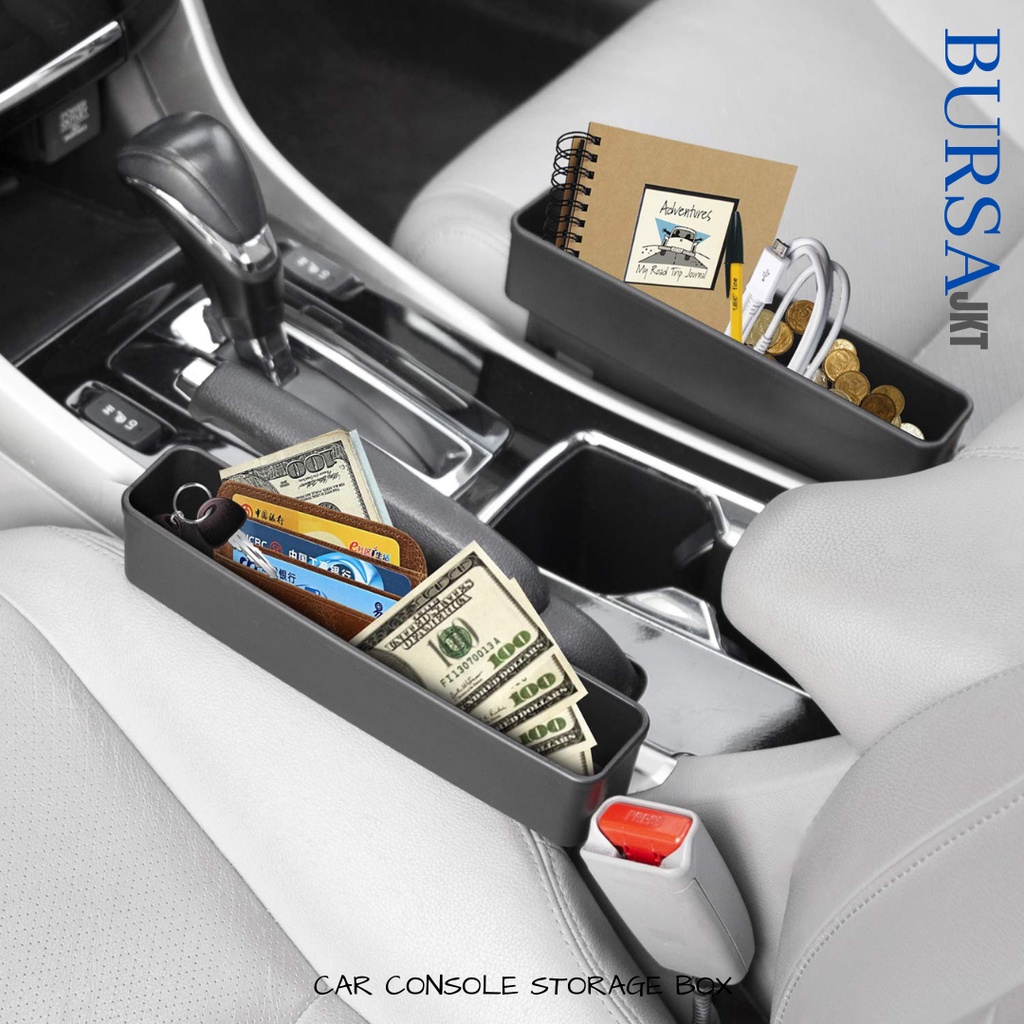 CAR CONSOLE STORAGE BOX TEMPAT PENYIMPANAN TAMBAHAN DI MOBIL EXTEND KOMPARTEMEN