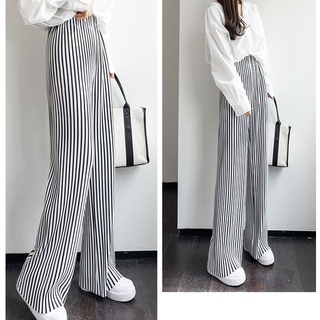 【Blossom】Korean Summer Striped  Long Pants 7319