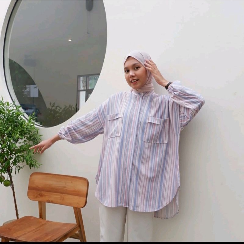 Sierra Candy Stripe tunik XL