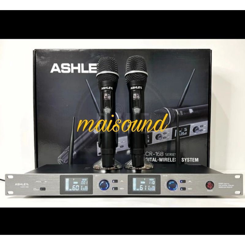 MIC WIRELESS ASHLEY MCR168 MICROPHONE ASHLEY MCR 168 ANTI FEEDBACK