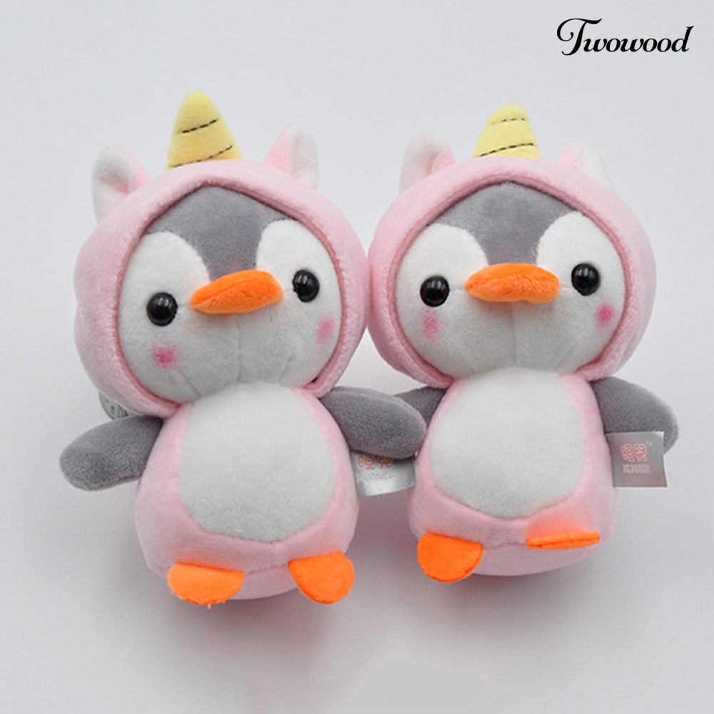 Twowood Gantungan Kunci Boneka Penguin / Lebah Bahan Plush