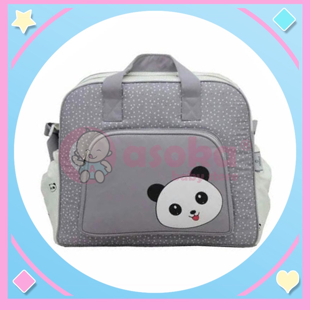 Omiland Tas Bayi Besar Saku Print Panda Series OBT4331 ASOKA