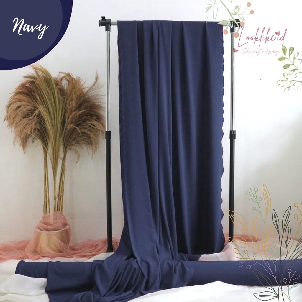 Kain Meteran rose crepe per 0.5 meter | Bahan Kain Rose Crepe Diamond Premium | Bahan Kain polos ros