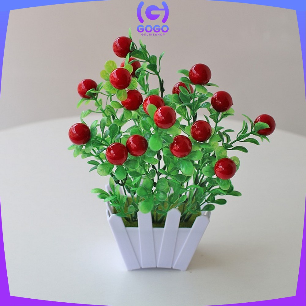 GOGO-C299 Pot TanamanSK-C299 Pot Tanaman Buah Bunga Dekorasi Rumah Artificial Plant Tanaman Hias Plastik / Ornamen Pot Buah Buah Bunga Dekorasi Rumah Artificial Plant Tanaman Hias Plastik / Ornamen Pot Buah