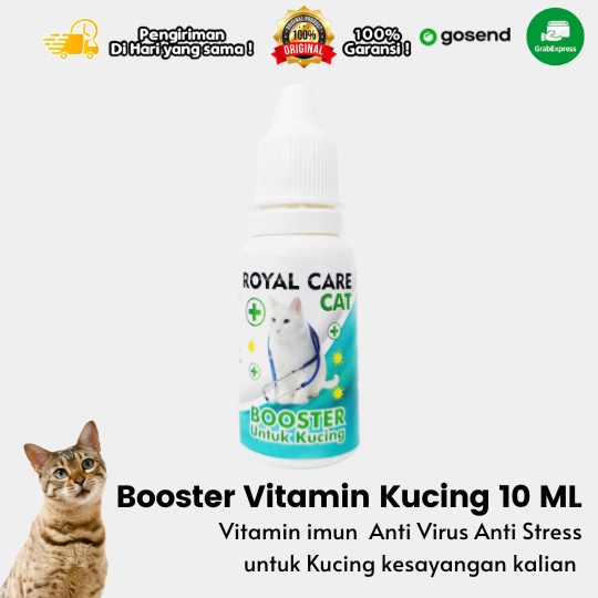 Vitamin Tetes Royal Care Booster Kucing Anti Stress Anti Virus 10 ML