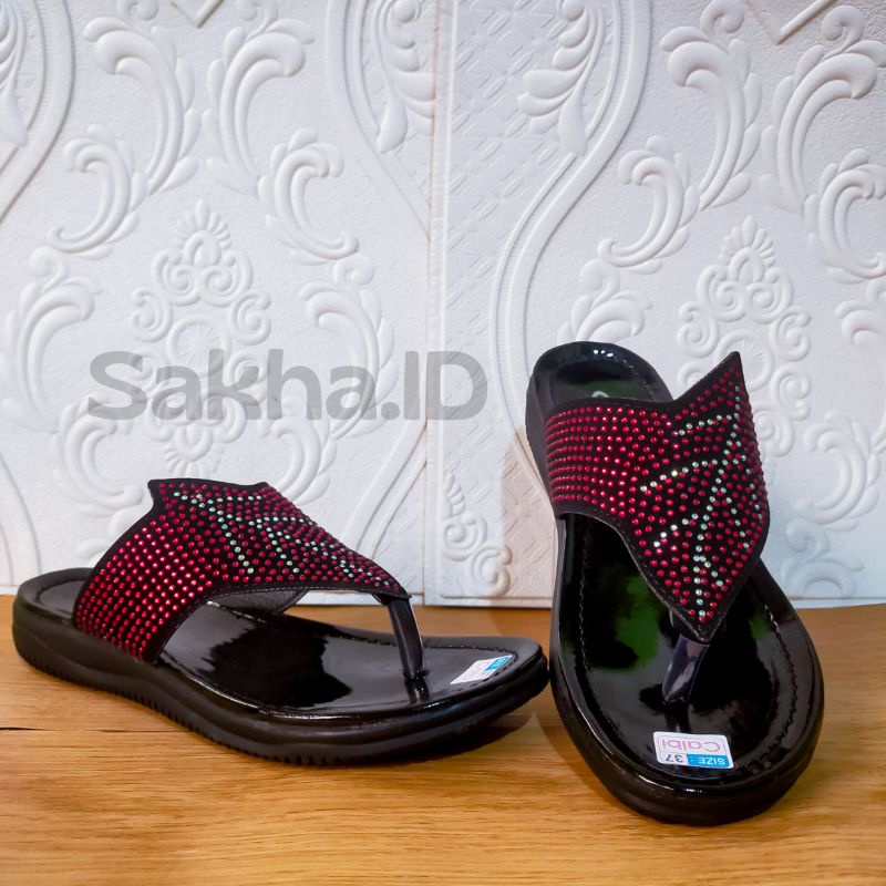 [Diskon] Sandal Wanita Calbi trepes/Teplek Flat