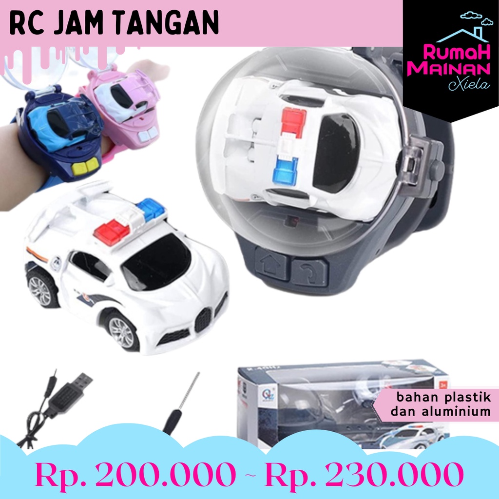 [RMX] RC JAM TANGAN - MAINAN MOBIL REMOTE CONTROL JAM TANGAN MINI ANAK