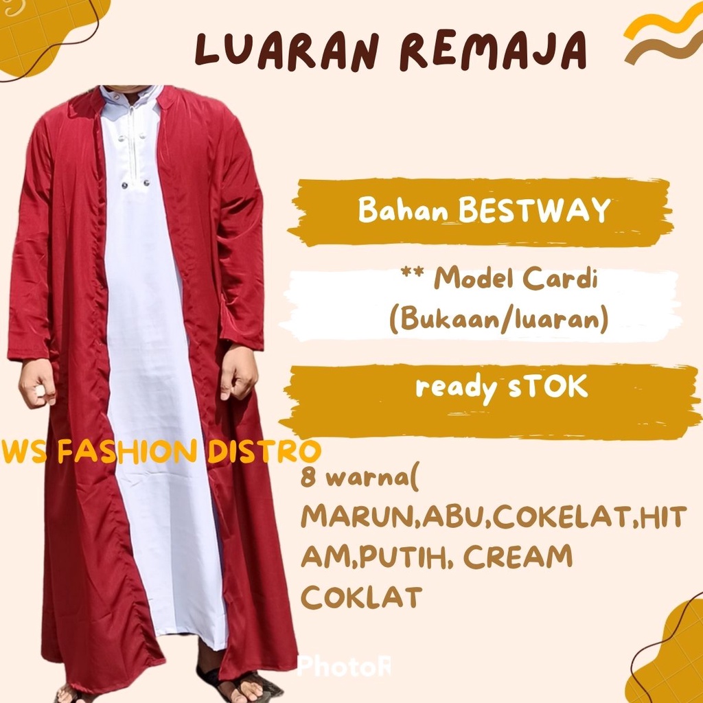 [COD] jubah PREMIUM gamis anak remaja umur 12-15 tahun ws fashion