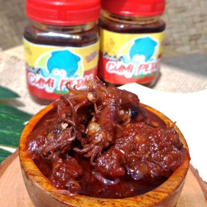 (Sakera) 250g Sambal Baby Cumi Pedas Khas Madura