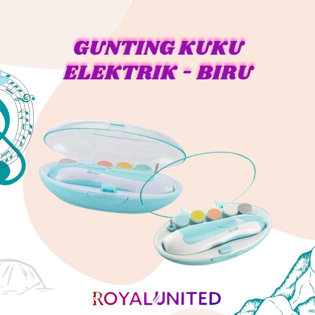 Gunting Kuku Bayi Elektric - Biru