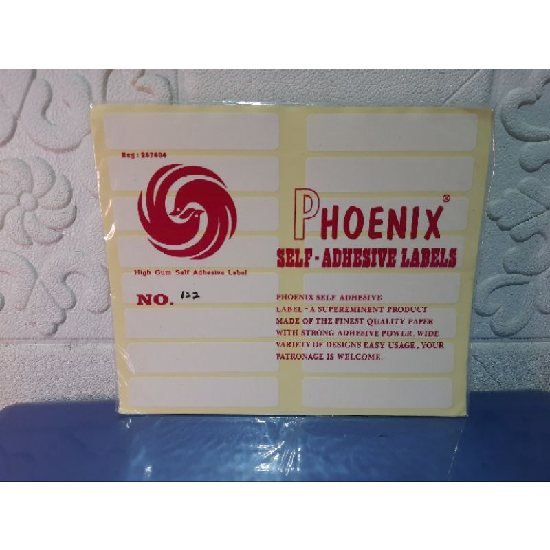 

Sticker Label / Label Harga Phoenix No 122 (17 x 85 mm)